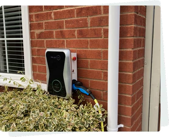 Home EV charger wall install